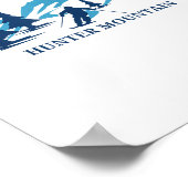 ハンターマウンテンニューヨークスキーリゾートスキースキーヤー_ ポスター (角)