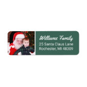 ハンターモダングリーンカスタム差出人住所 ラベル (正面)