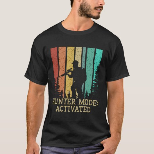ハンターモードアクティブ狩りバケーションアニマルショオ Tシャツ (正面)