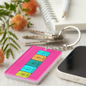 ハンター周期テーブル名キーリング キーホルダー (正面右)