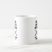 ハンター女子が大好きな面白い狩猟のマグカップ コーヒーマグカップ (中央)