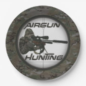 ハンター実在のみ、エアガン狩り ペーパープレート (正面)