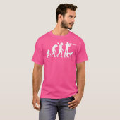 ハンター狩りドッグ狩りガンライフルスポーツ進化 Tシャツ (正面フル)
