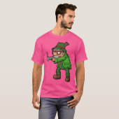ハンター狩り狩りガンライフルスポーツおもしろい Tシャツ (正面フル)