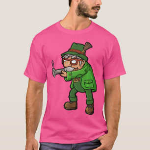 ハンター狩り狩りガンライフルスポーツおもしろい Tシャツ