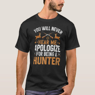 ハンター狩り狩り海を謝罪しない Tシャツ