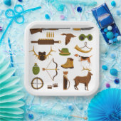 ハンター狩り誕生日パーティー ペーパープレート (パーティー)