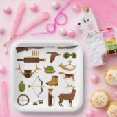 ハンター狩り誕生日パーティー ペーパープレート (パーティー)