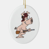 ハンター狩り豚の漫画 セラミックオーナメント (右)