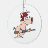 ハンター狩り豚の漫画 セラミックオーナメント (左)