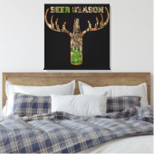 ハンター用ビールシーズン狩りシーズンギフト キャンバスプリント (インサイチュ (寝室))