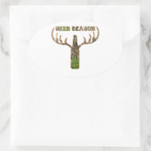 ハンター用ビールシーズン狩りシーズンギフト 楕円形シール (バッグ)