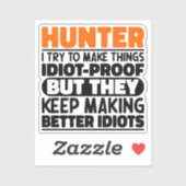 ハンター私は物事を作ろうとするおもしろい諺狩り シール (シート)
