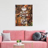 ハンター秋カモフラージュ保テキストを落ち着ける キャンバスプリント (インサイチュ (リビング))