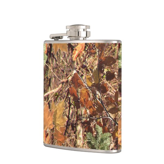 ハンター秋自然迷彩柄カモフラージュ絵画ズ フラスク (左)