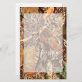 ハンター秋自然迷彩柄カモフラージュ絵画ズ 便箋 (正面/裏面)