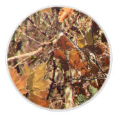 ハンター秋迷彩柄カモフラージュ絵画ズ セラミックノブ (正面)