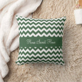 ハンター緑シェブロン クッション (ブランケット)