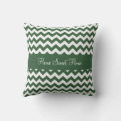 ハンター緑シェブロン クッション (裏面)