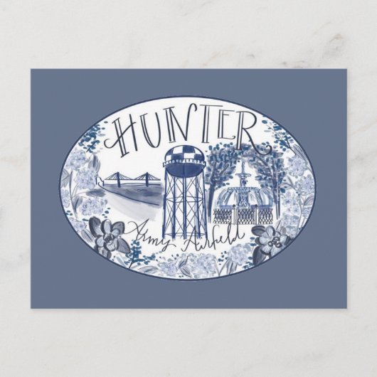 ハンター陸軍飛行場はがき ポストカード (正面)