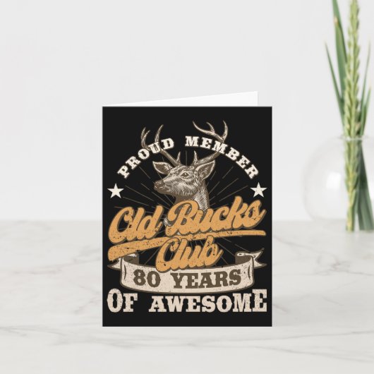ハンター80誕生日オールドバックスクラブ80年Aw カード (正面)