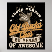 ハンター80誕生日オールドバックスクラブ80年Aw ポスター (正面)