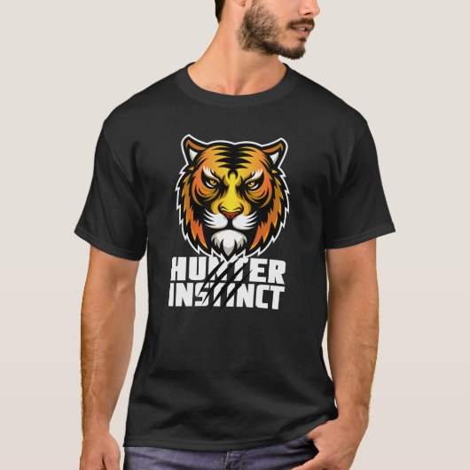 ハンター・インスティンクト・タイガー・ヘッド Tシャツ (正面)