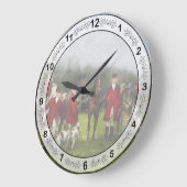 ハンター-キツネ狩り-検数ho 1924年 ラージ壁時計 (傾斜)