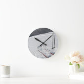 ハンター ラウンド壁時計 (ホーム)