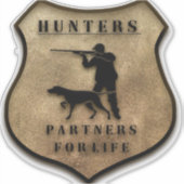 ハンター、人生のためのパートナー シール (正面)