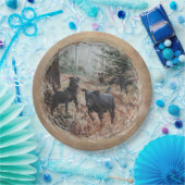 ハンター、人生のためのパートナーJagdterrier紙Plat ペーパープレート (パーティー)