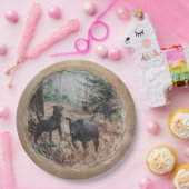 ハンター、人生のためのパートナーJagdterrier紙Plat ペーパープレート (パーティー)