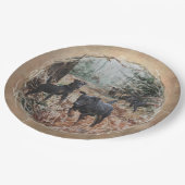 ハンター、人生のためのパートナーJagdterrier紙Plat ペーパープレート (アングル)