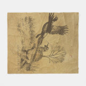 ハンター(狩りとGSP) フリースブランケット (正面(横))