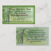 ハンター、Birdwatchersの庭師ビジネスcard2 名刺 (正面/裏面)