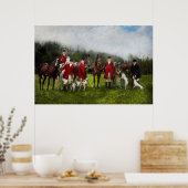 ハンター – The fox狩り- Tally-ho 1924 ポスター (キッチン)