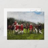 ハンター – The fox狩り- Tally-ho 1924 ポストカード (正面/裏面)