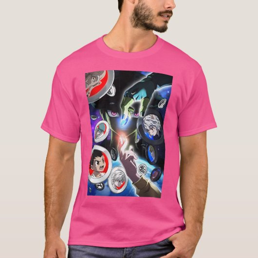 ハンターXハンターキャラクターレインボー Tシャツ (正面)