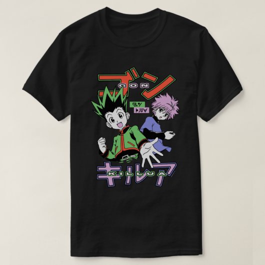 ハンターxハンターゴンとキリア長袖Tシャツ Tシャツ (デザイン正面)