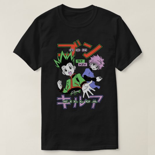 ハンターxハンターゴンとキリア tシャツ (デザイン正面)