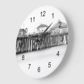 ハンチングトンビーチ桟橋 ラージ壁時計 (傾斜)