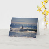 ハンチングトンビーチ、Cに挨拶するカリフォルニアのサーファー カード (黄色い花)