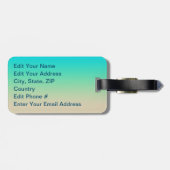 ハンチントンカスタマイズビーチピアイラストレーション ラゲッジタグ (裏面横)