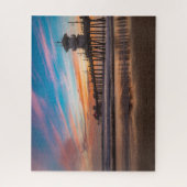 ハンチントンビーチピアアットサンセット ジグソーパズル (縦)