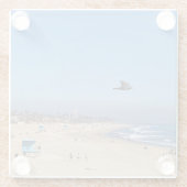 ハンチントンビーチ,カリフォルニア ガラスコースター (裏面)