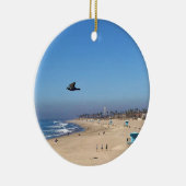 ハンチントンビーチ，カリフォルニア セラミックオーナメント (右)