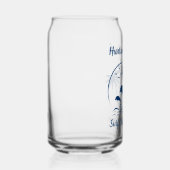 ハンチントンモダンビーチカリフォルニアダークブルー ガラス缶 (右)