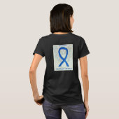 ハンチントン病認識度リボンエンジェルシャツ Tシャツ (裏面フル)