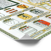 ハンチントン、Jodocus Hondius刻印 ポスター (角)