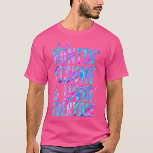 ハンチン釣りとロビンの毎日の狩り釣り Tシャツ (正面)